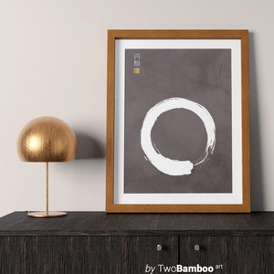 Enso Circle Art - Japandi Zen Wall Decor, Minimalist Printable Art, Instant Download
