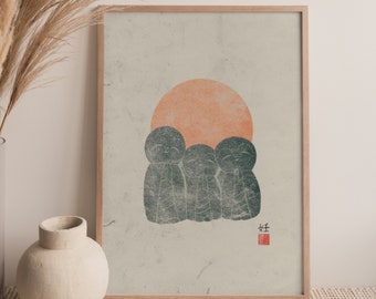 Jizo Buddha Zen Print: Japanese Buddhist Wall Art (Digital Download)