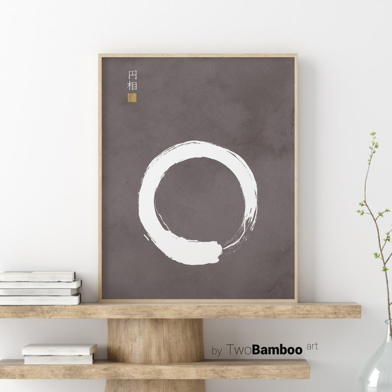 Enso Circle Art - Japandi Zen Wall Decor, Minimalist Printable Art ...