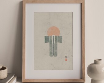 Kimono Art Print: Japanese Vintage Illustration (Digital Download)