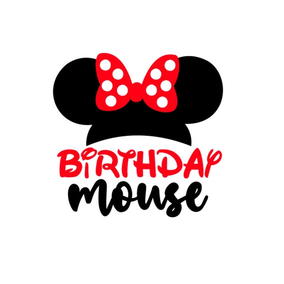 Geburtstag Maus Svg Familie Maus Svg Minnie Geburtstag Svg Etsy