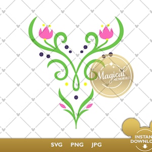 Anna Frozen SVG - Anna-jurk - ontwerp voorkant lijfje - Anna kostuum