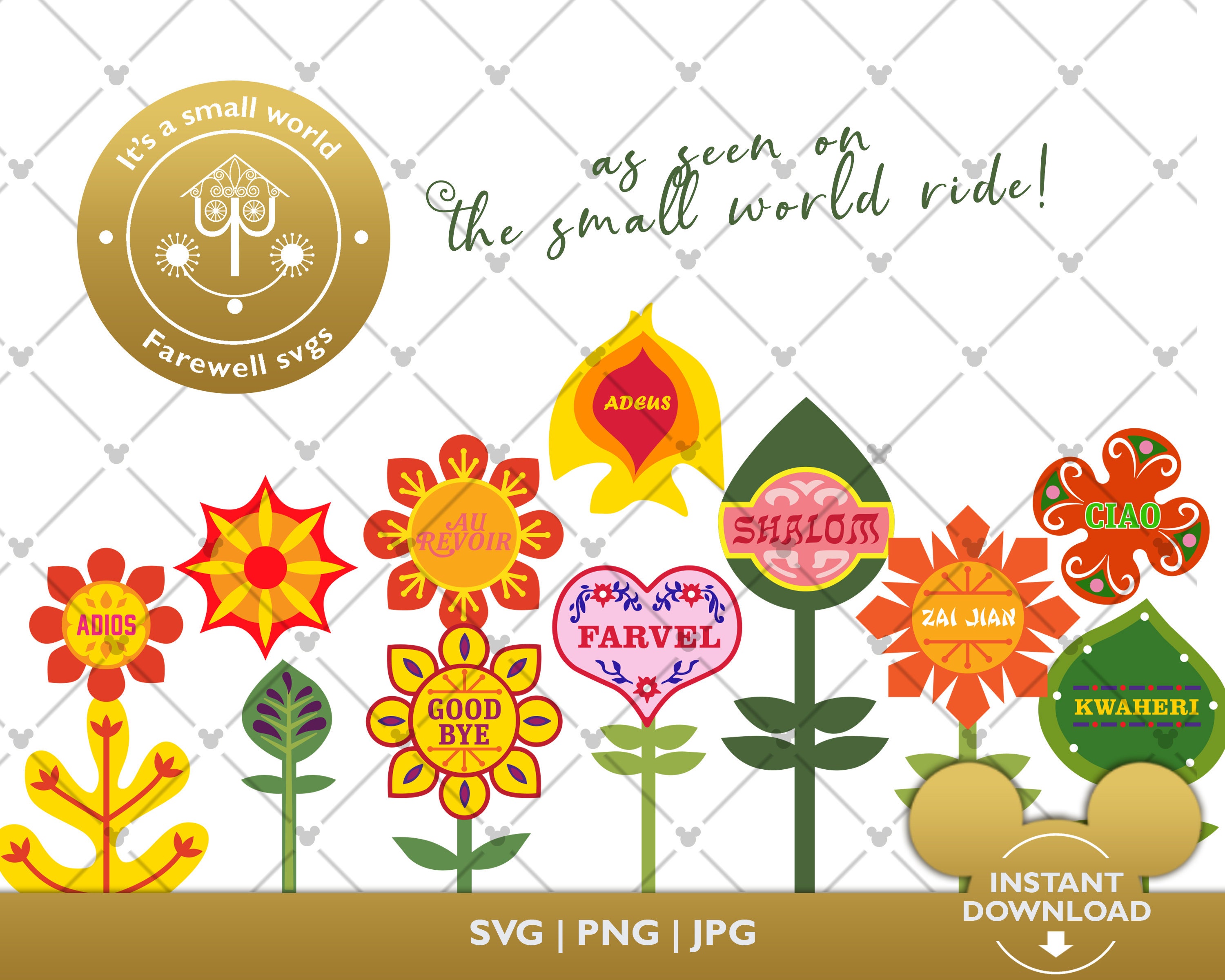 It's a small world SVG cutting file - Inspired by the farewell si…