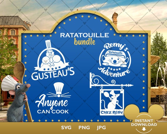 Ratatouille SVG Remy's Ratatouille Adventure Cutting File - Etsy