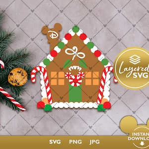 Mickey Gingerbread House SVG