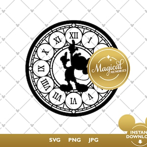 Horloge Mickey SVG