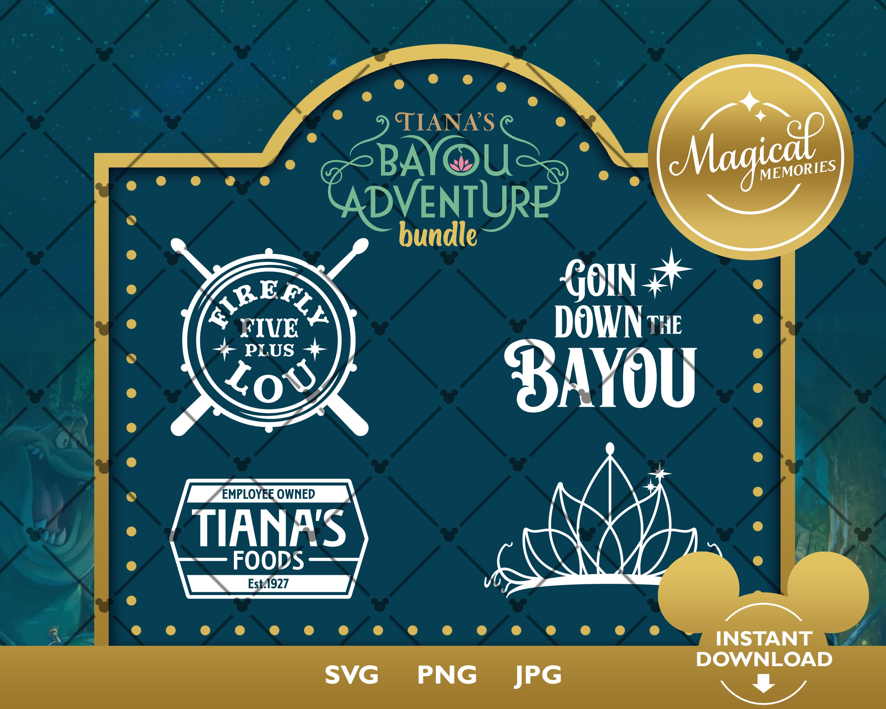 Tiana's Bayou Adventure SVG Bundle