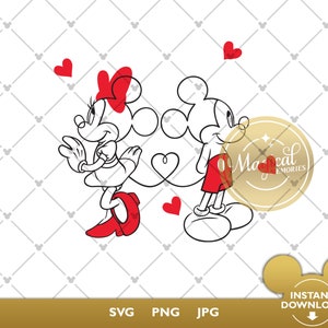 Mickey and Minnie Valentines SVG - Valentines Day SVG