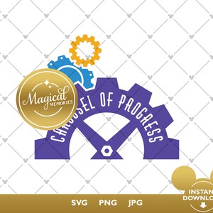 Carousel of Progress SVG - Cricut & Silhouette cutting file