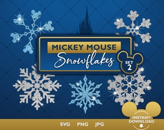 Mickey Snowflakes SVG - Set 2