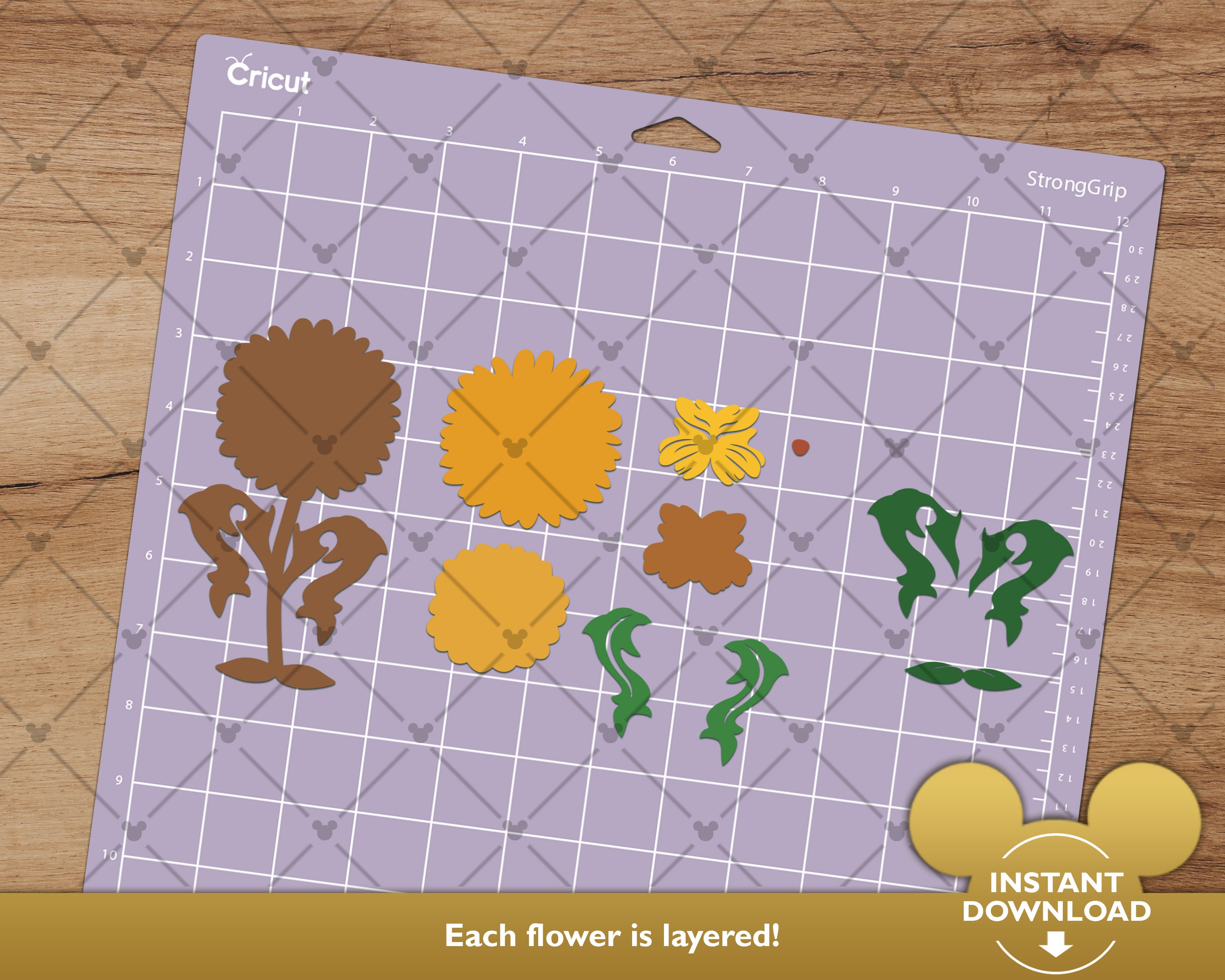 Alice in Wonderland SVG Talking Flowers Set 2 Cricut and - Etsy