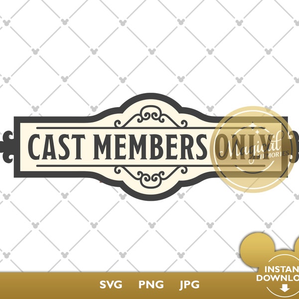 Cast members only SVG