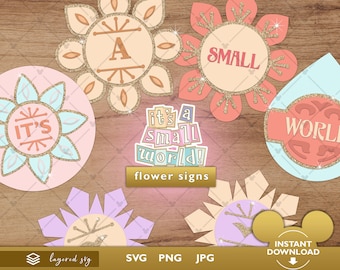 It's a small world SVG cutting file - Inspired by the farewell signs on the Small World Ride