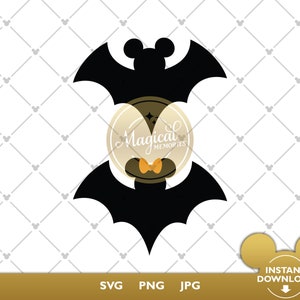 Mickey and Minnie Bat SVG - Halloween SVG