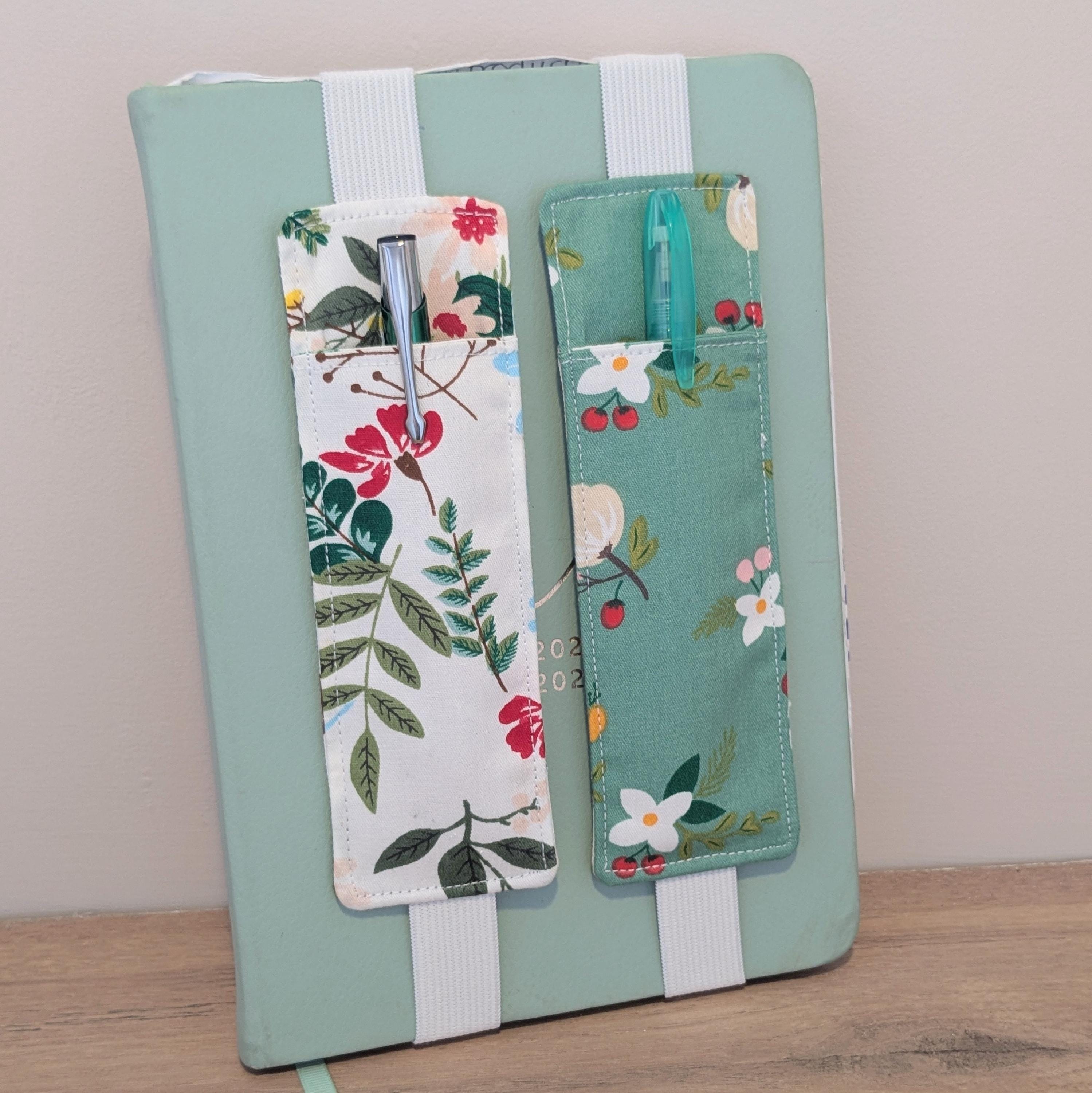 Planner Pen Holder for A5 notebook, Elastic Bookmark, gift for her, Teacher thank you, Teacher gift, Journaling, Diary, grad gift, ADHD gift