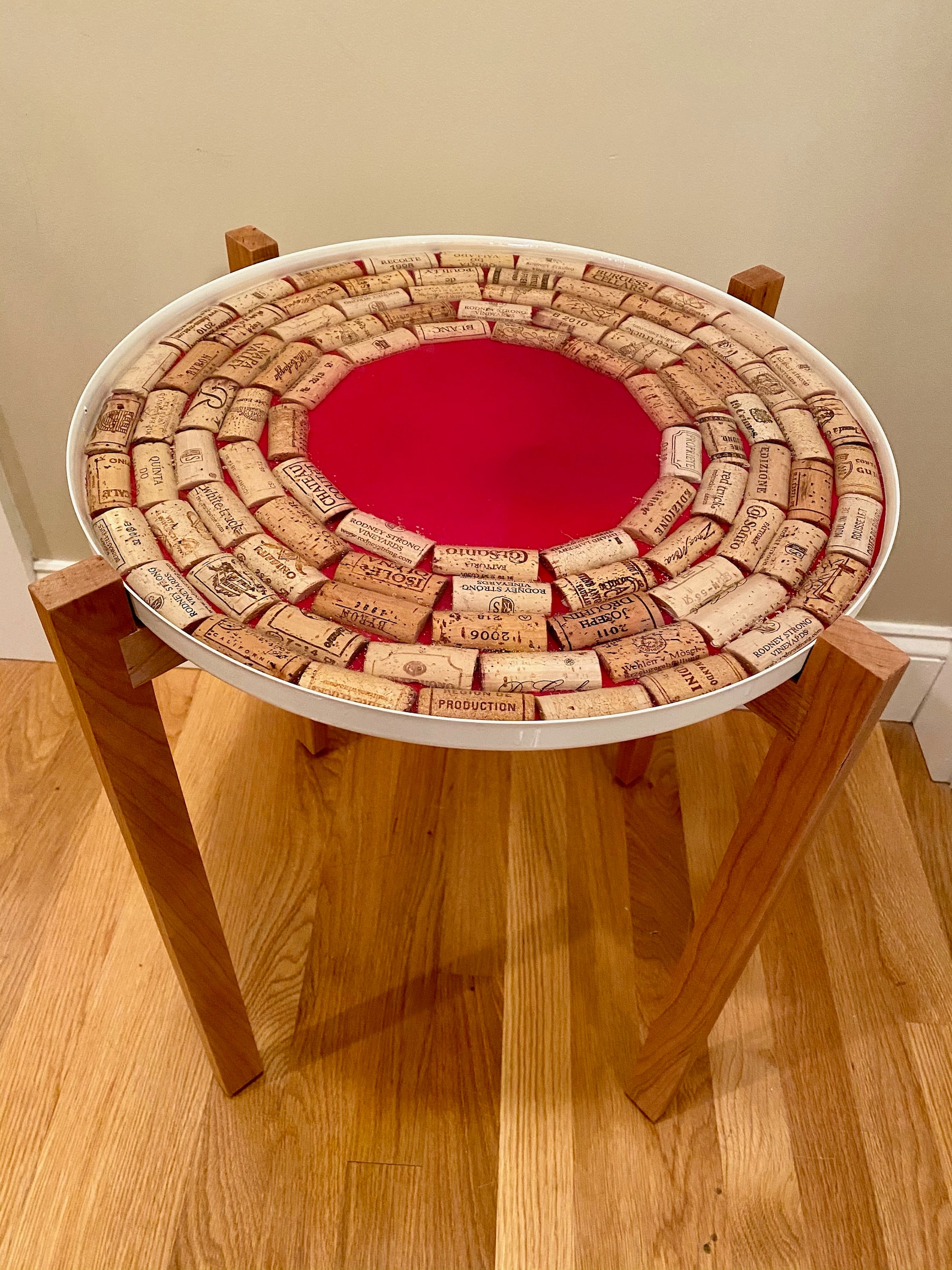 Wine Cork Epoxy Table Etsy