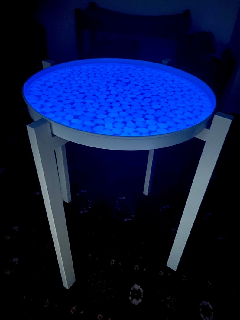 Epoxy Glow in The Dark Table Etsy