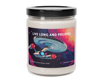 Live Long and Prosper - Scented Soy Candle, 9oz