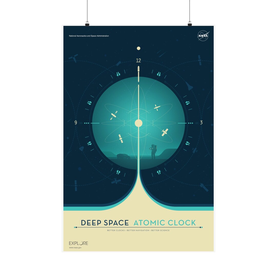 Clock Jpl Deep Space Clock NASA Jpl's Poster Exoplanet Scifi Travel Bureau ...