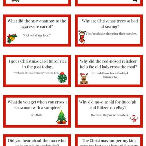 Christmas Cracker Jokes and Bucket List - Digital Download