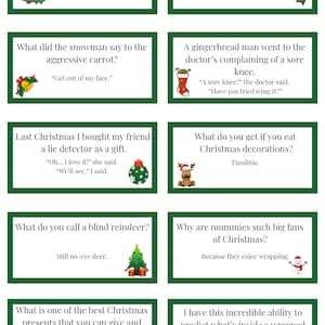 10 Christmas Cracker Jokes and Bucket List - Digital Download Set 1