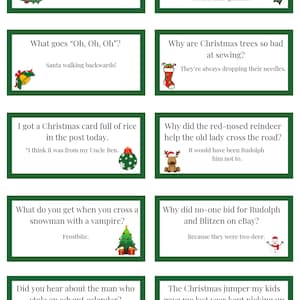 10 Christmas Cracker Jokes and Bucket List -  Digital Download Set 3