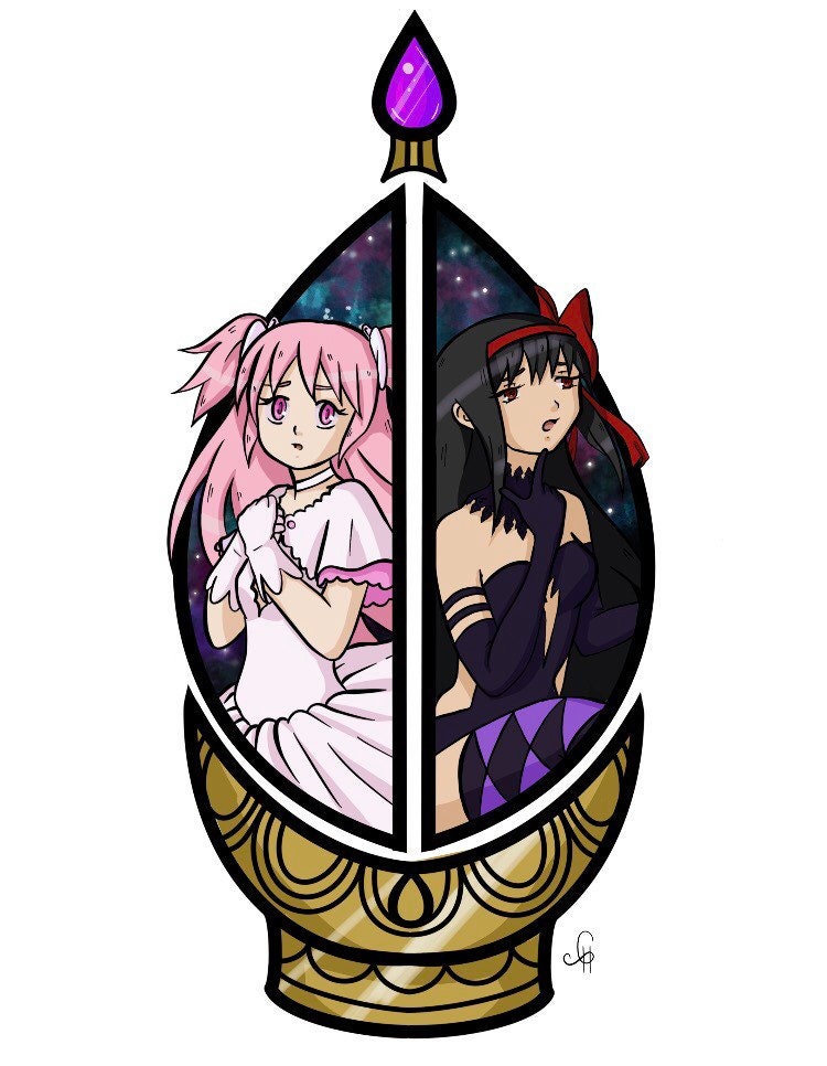 Madoka Magica Godoka/homucifer Print - Etsy