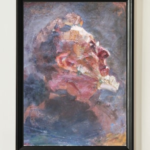 Pintura vintage, pintura artesanal, pintura a óleo, realismo socialista, retrato, retrato masculino, Filósofo