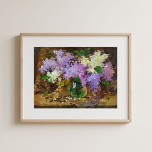 PINTURA ORIGINAL VINTAGE, pintura al óleo, realismo socialista, vida rural, naturaleza muerta, Ramo de flores primaverales, artista Yu. suprunchuk