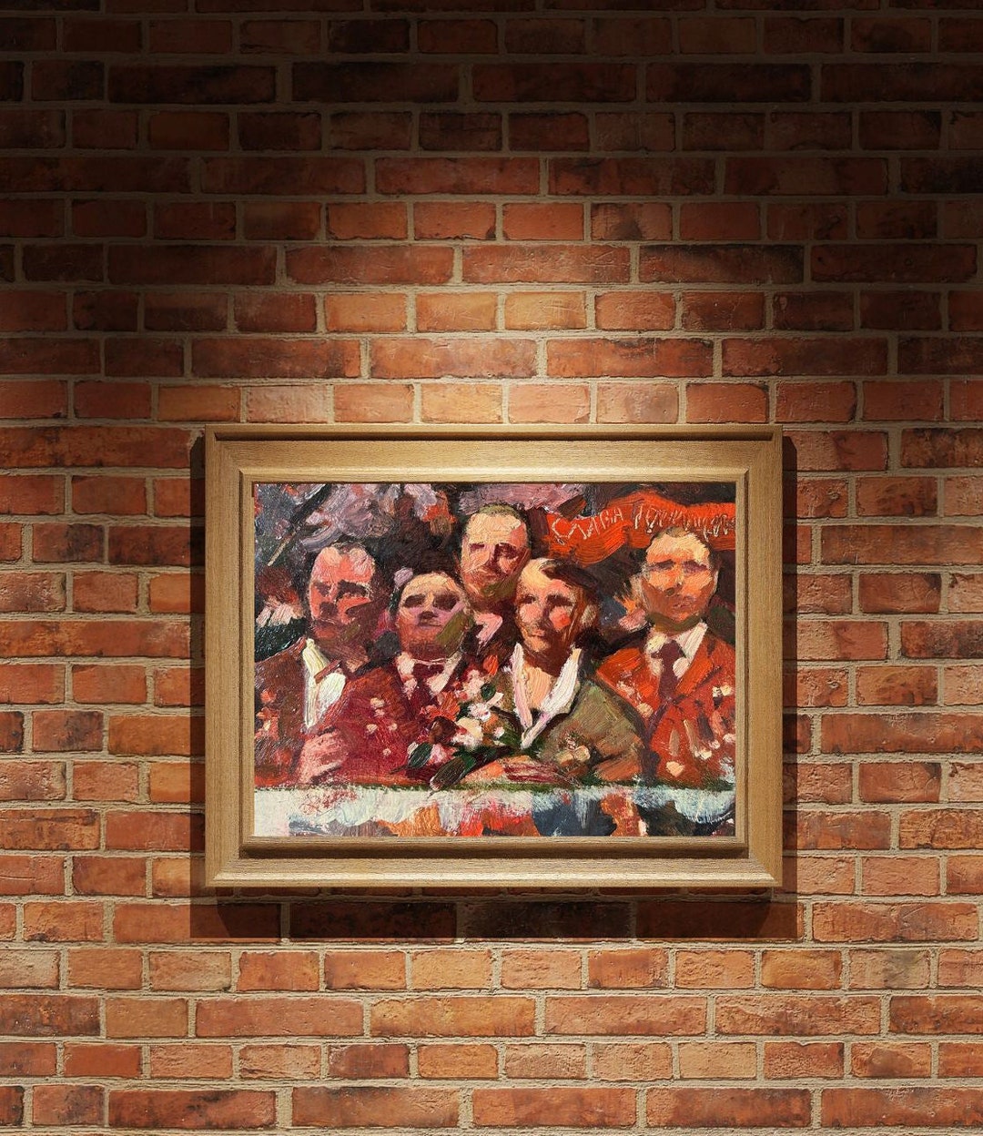 VINTAGE ORIGINAL PAINTING, Oil Painting, Socialist Realism, Vintage ...