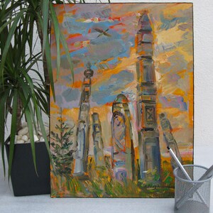 PINTURA ORIGINAL, realismo vintage, pintura moderna, pintura a óleo, impressionismo, paisagem, Monumentos históricos, 2012, artista V.Gvozdinsky