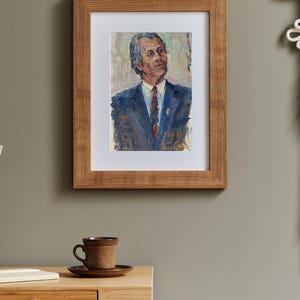 PITTURA D'EPOCA, pittura a olio, realismo d'epoca, realismo socialista, ritratto, ritratto maschile, uomo, artista D. Gribok