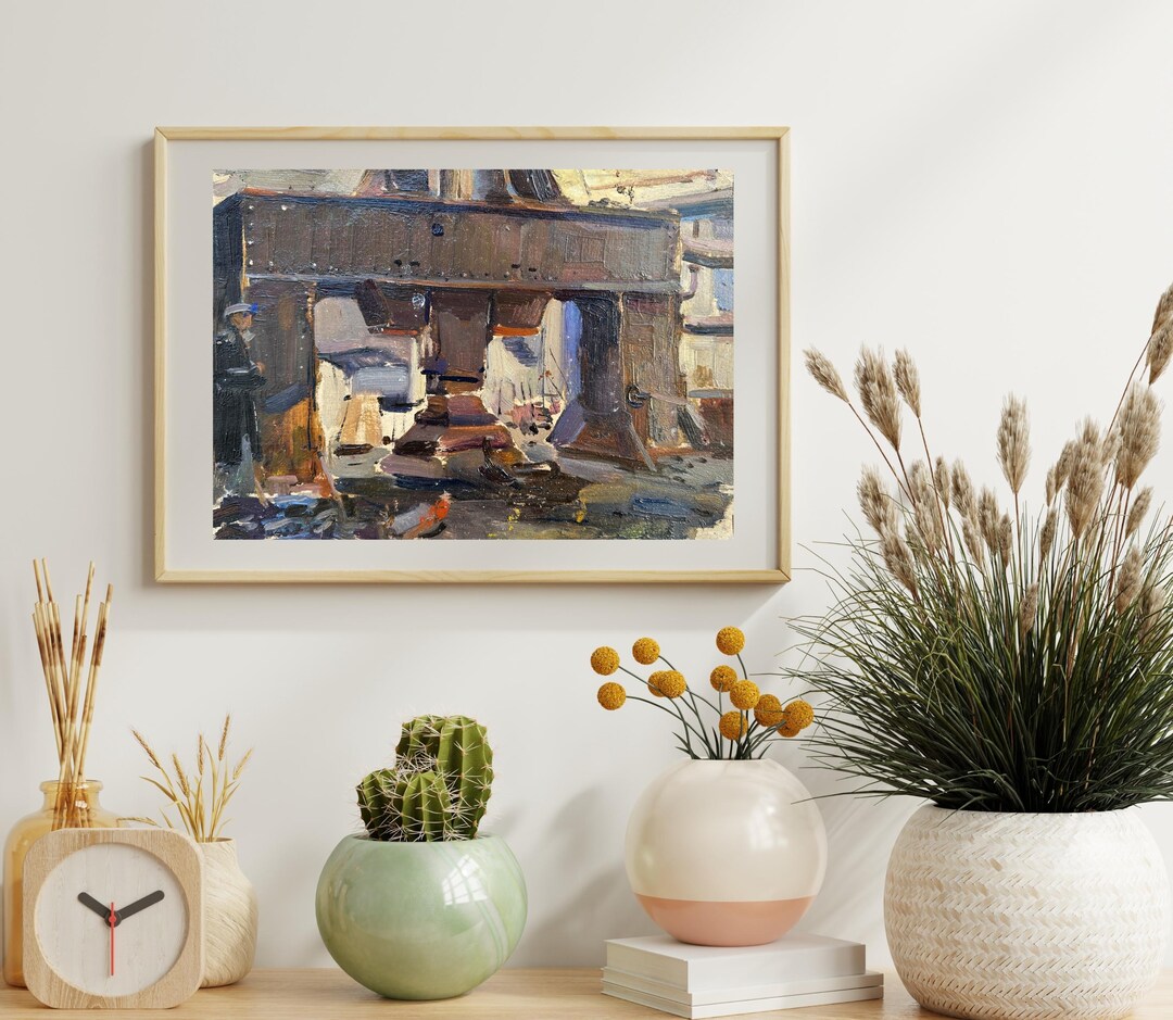 VINTAGE PAINTING, Oil Painting, Vintage Realism, Socialist Realism ...