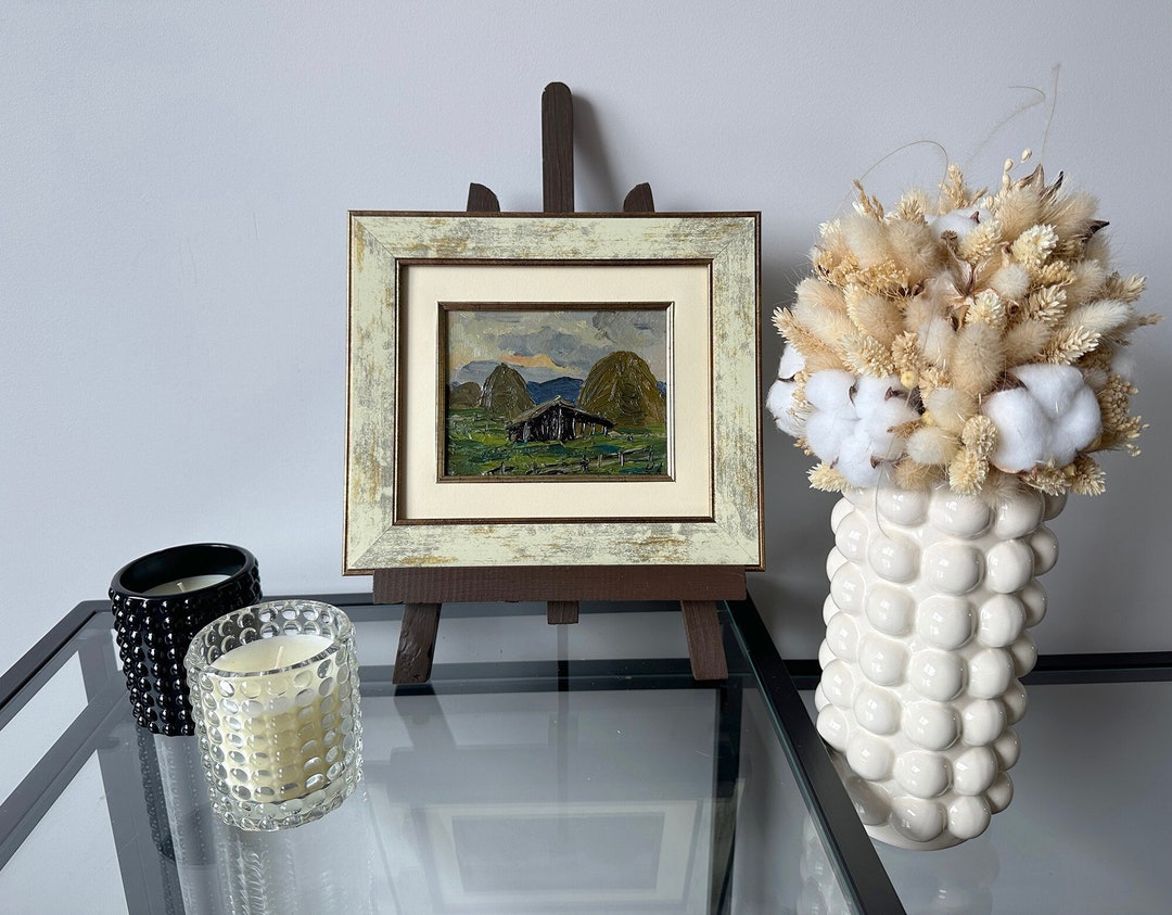 VINTAGE ORIGINAL PAINTING, Oil Painting, Vintage Realism, Interior ...