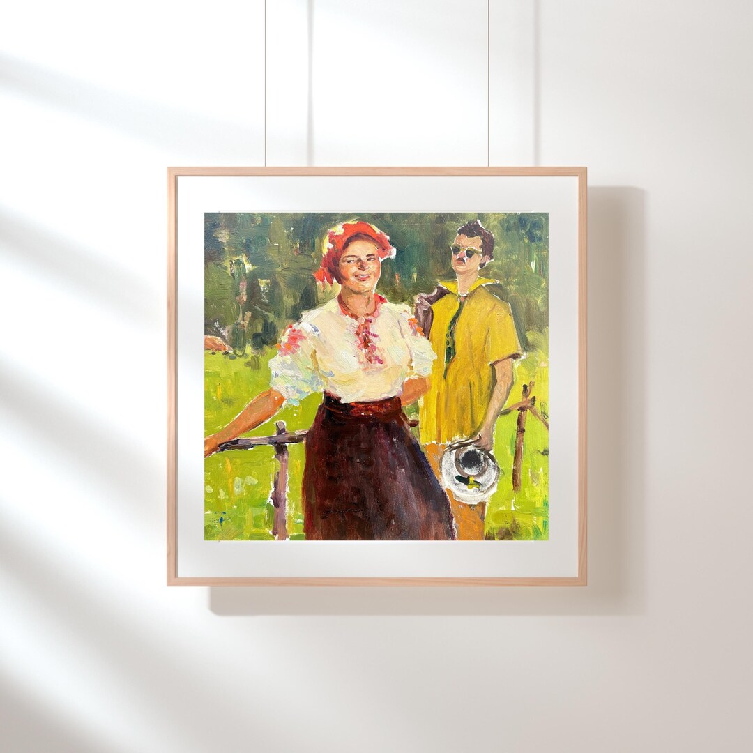 VINTAGE PAINTING, Oil Painting, Vintage Realism, Socialist Realism ...