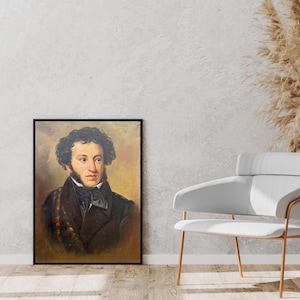 VINTAGE PAINTING, oil painting, vintage realism, socialist realism, portrait of a man, Portrait of a Writer, Ukrainian artist