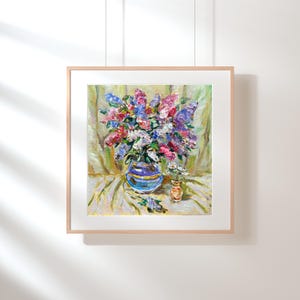 PINTURA ORIGINAL, pintura al óleo, impresionismo, paisaje, bodegón, ramo de flores, artista V. Gvozdinsky