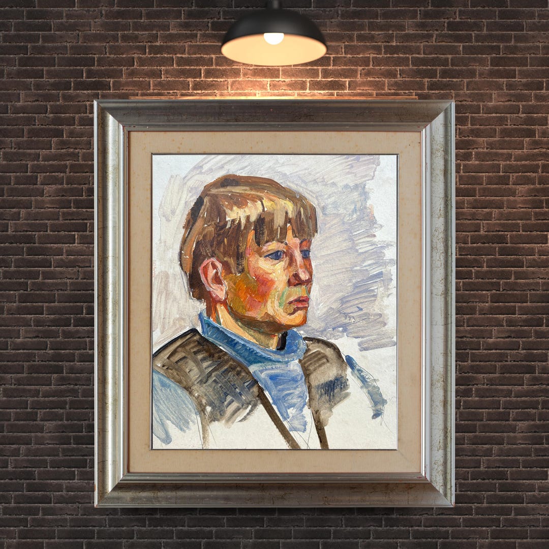 VINTAGE PAINTING, Oil Painting, Vintage Realism, Socialist Realism ...