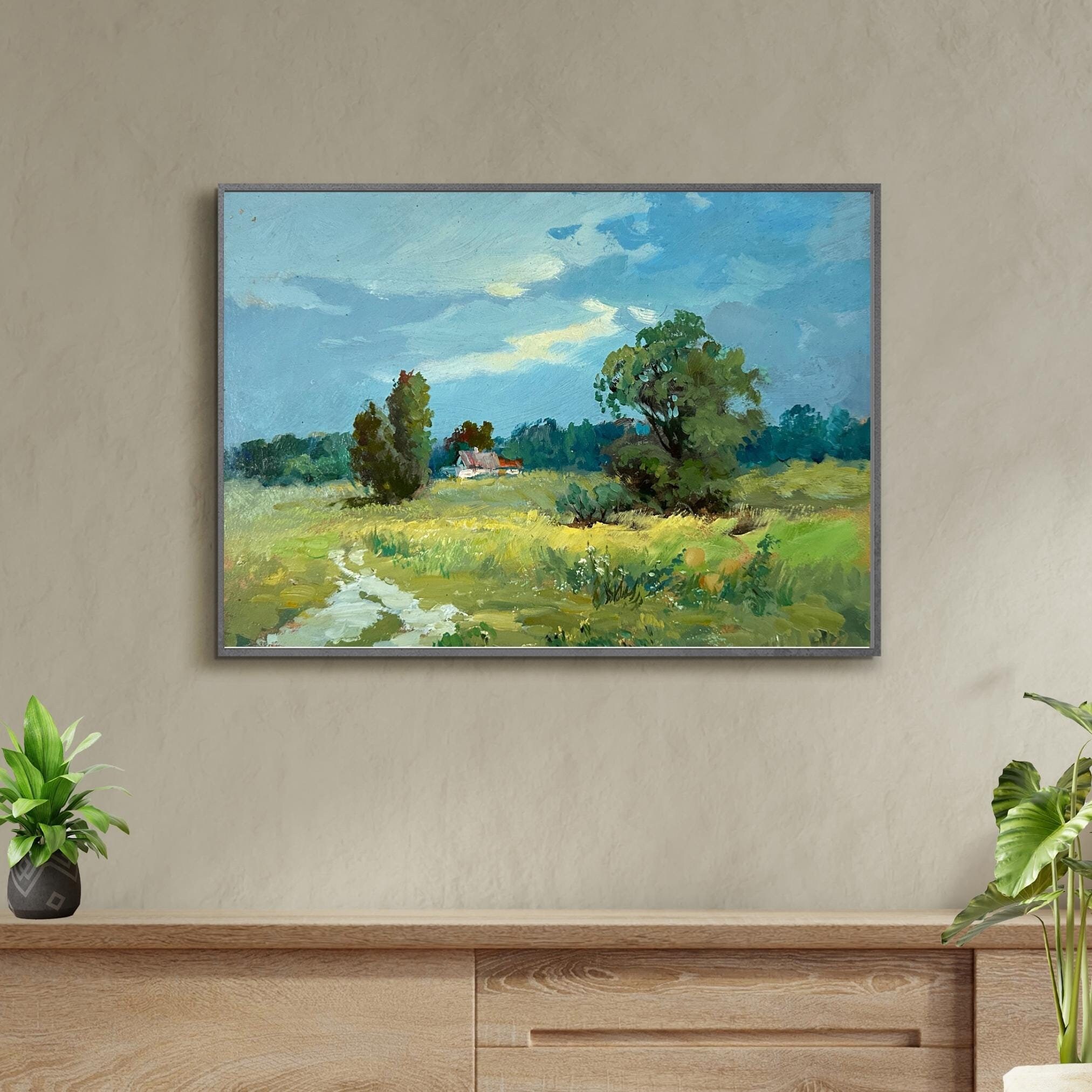 ORIGINAL PAINTING, Vintage Realism, Oil Painting, Impressionism