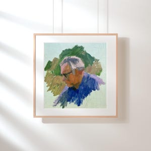 PINTURA VINTAGE, realismo vintage, realismo socialista, retrato, retrato masculino, Retrato de un hombre, artista V. Chernikov