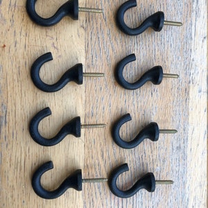 Classic Set of x8 cup hooks Mug Hooks Hook made from iron | Multipurpose Hook | Shelf Hook | Universal Hook | Shelf cup Hanger | Handmade |F