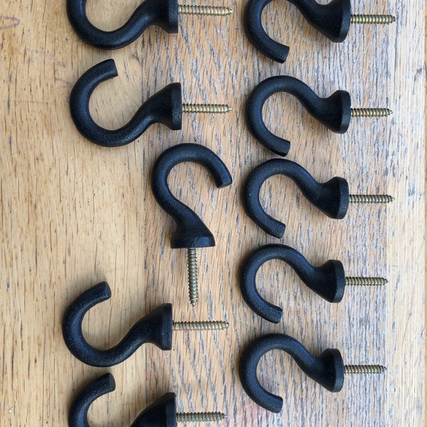 Cup Set of x10 Cup & Mug hooks made from iron Classic Vintage Style | Coffee cup hook F