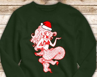 mermaid christmas sweater