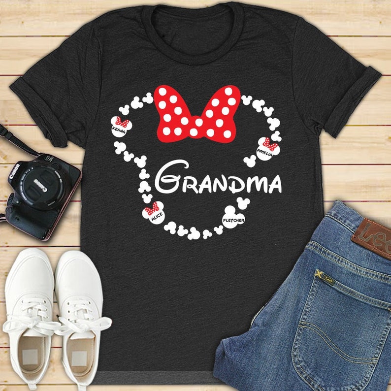 Grandma Personalized Disney Shirt Grandma Personalized Disney Etsy