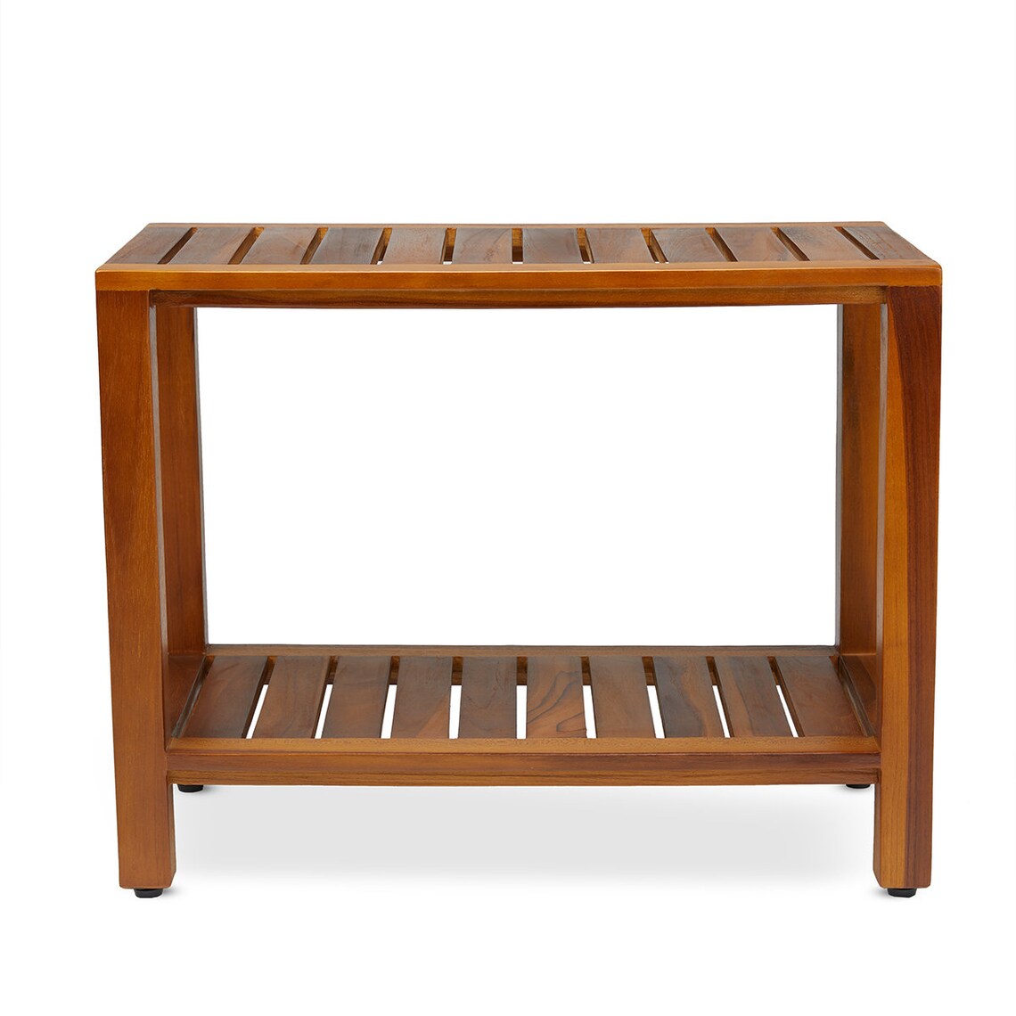 Teak Shower Bench With Shelf 24 Inch for Bathroom Spa Fully Etsy