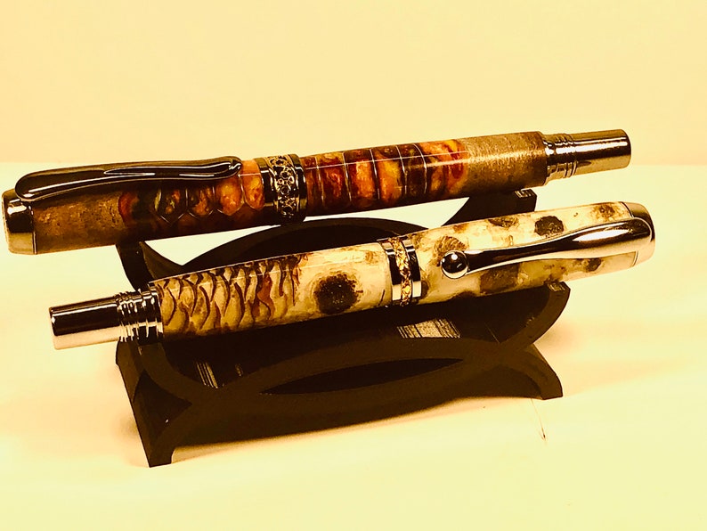 Double Samurai Pen Cradle