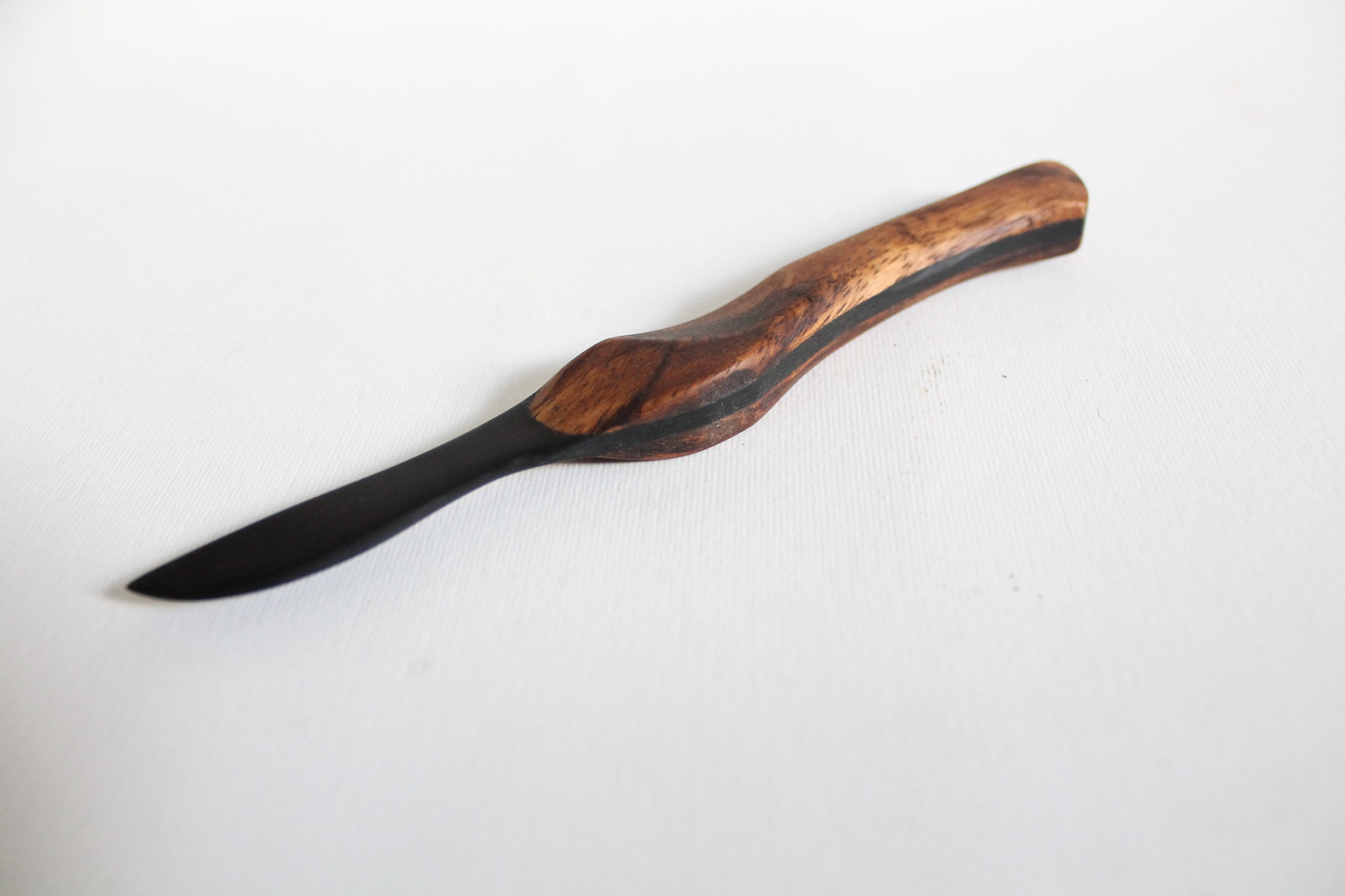 Ebony Paper Knife / Letter Opener With Hardwood Handle Etsy