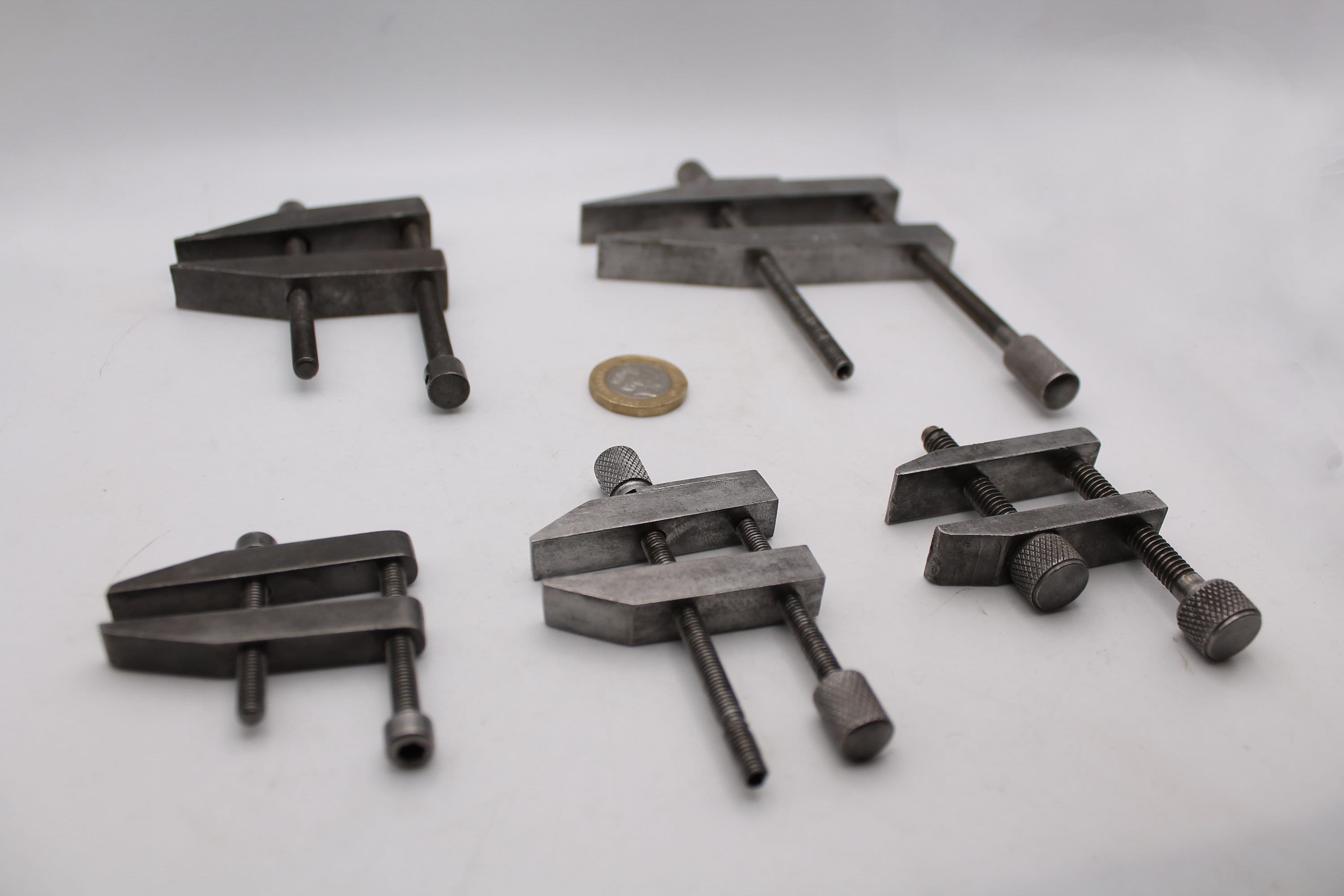 5-Piece 5" Toolmaker Parallel Clamps - 125mm Steel Clamps For Machining & DIY Projects