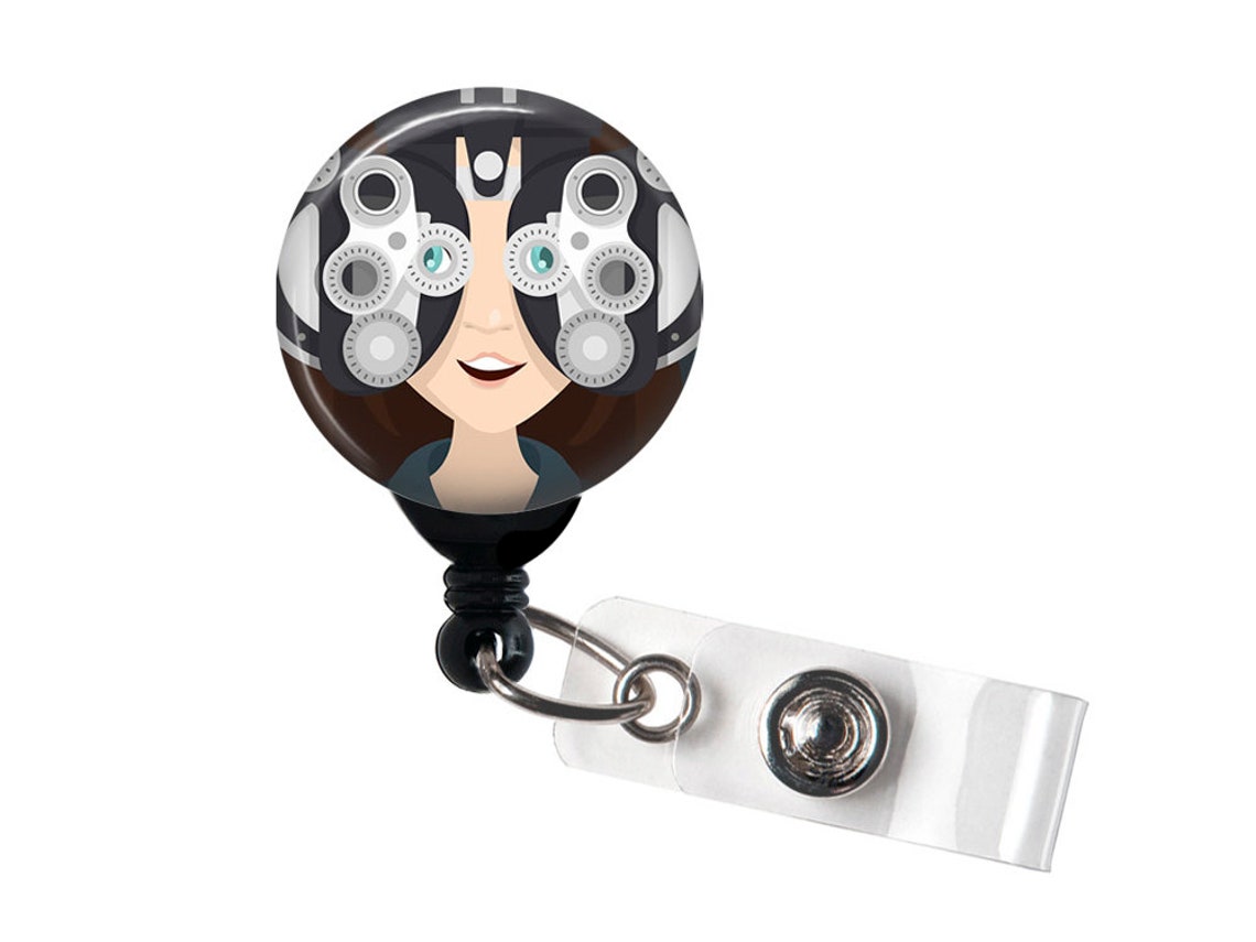 Badge Reel Badgereel Optometrist Badge Reel Eye Doctor Etsy