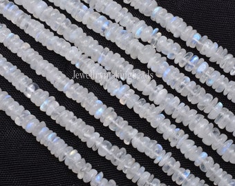 80/% OFF SALE 16 Inches Strand PEACH Moonstone Heishi Shape Beads 5-4 Mm